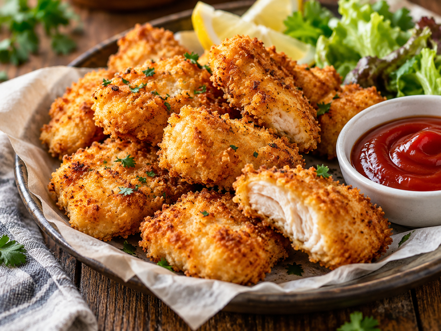 Nuggets de poulet maison à l’Air Fryer