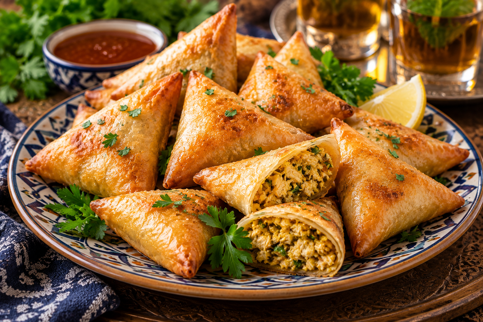 Briouates au poulet