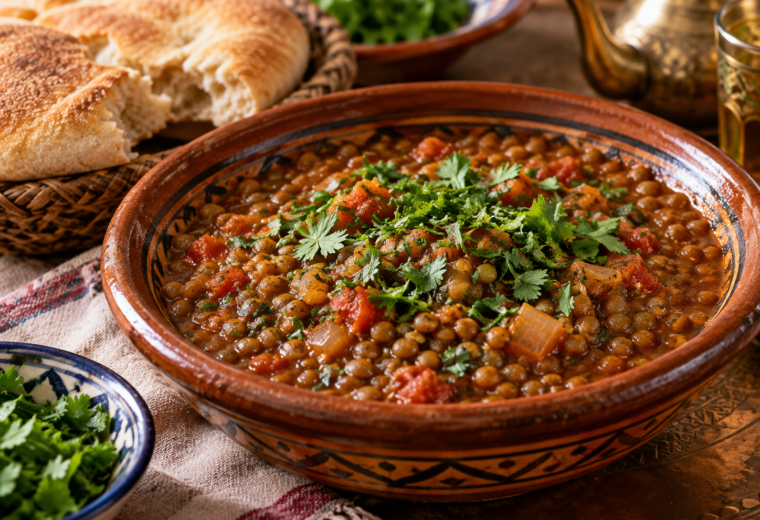 Lentilles à la marocaine