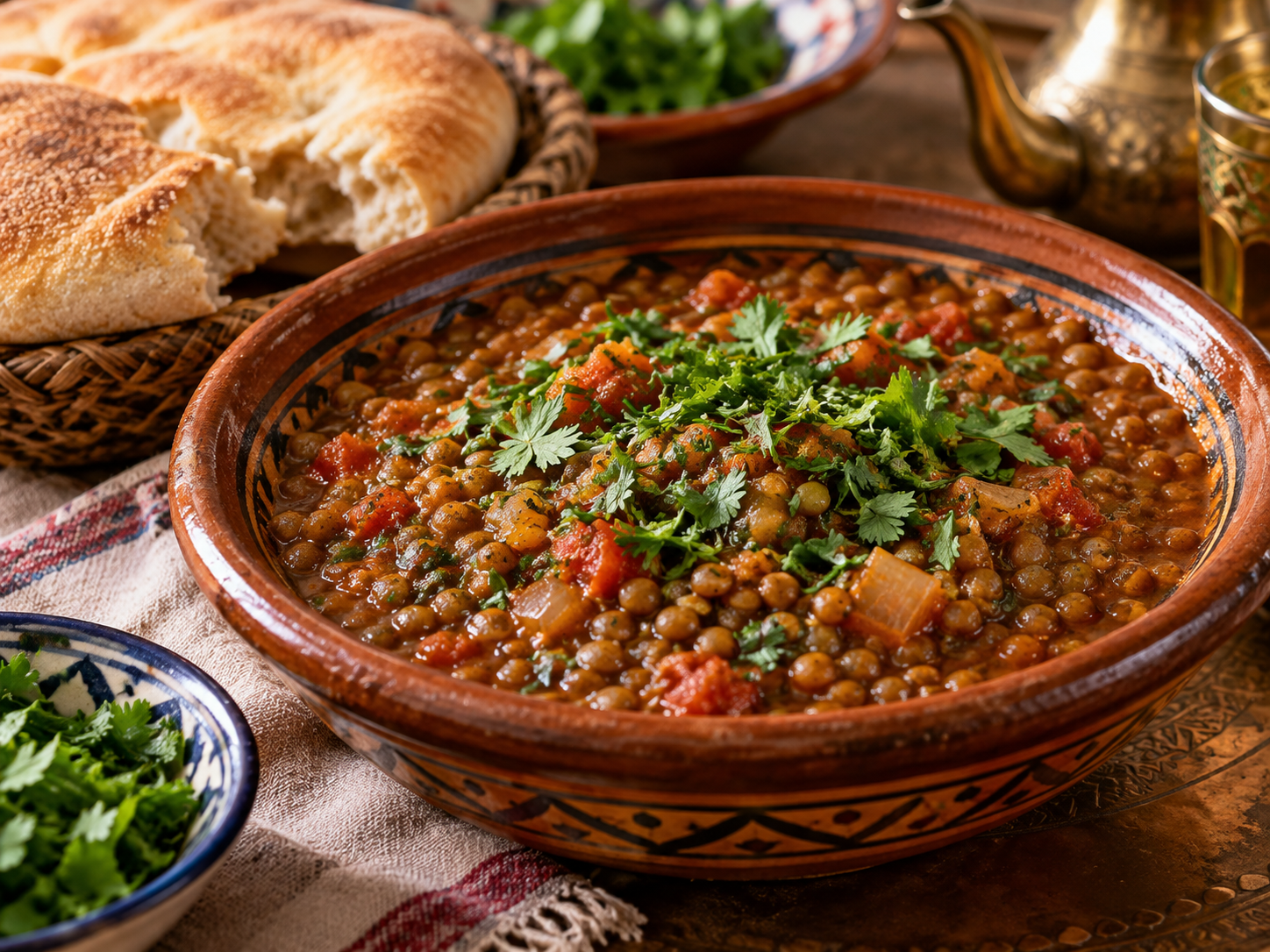 Lentilles à la marocaine